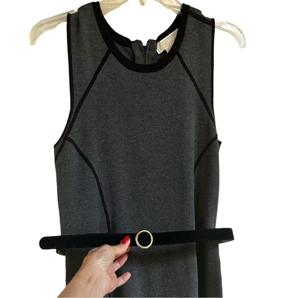Michael Kors Dresses & Skirts - Michael Kors Sleeveless Gray Knit Sheath Dress Office Career Size Petite Medium